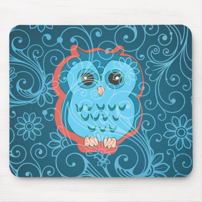 Bra Cute Coola Girly Retro Blommigt Mode Musmatta (Framsidan)