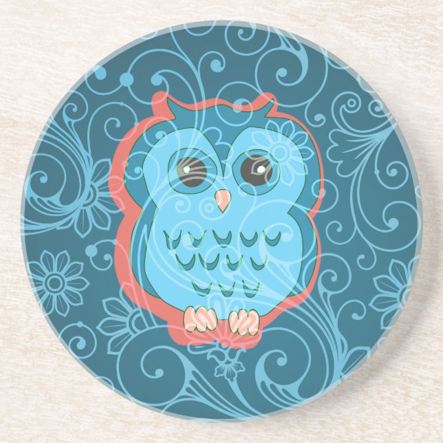 Bra Cute Coola Girly Retro Blommigt Mode Underlägg Sandsten (Framsidan)