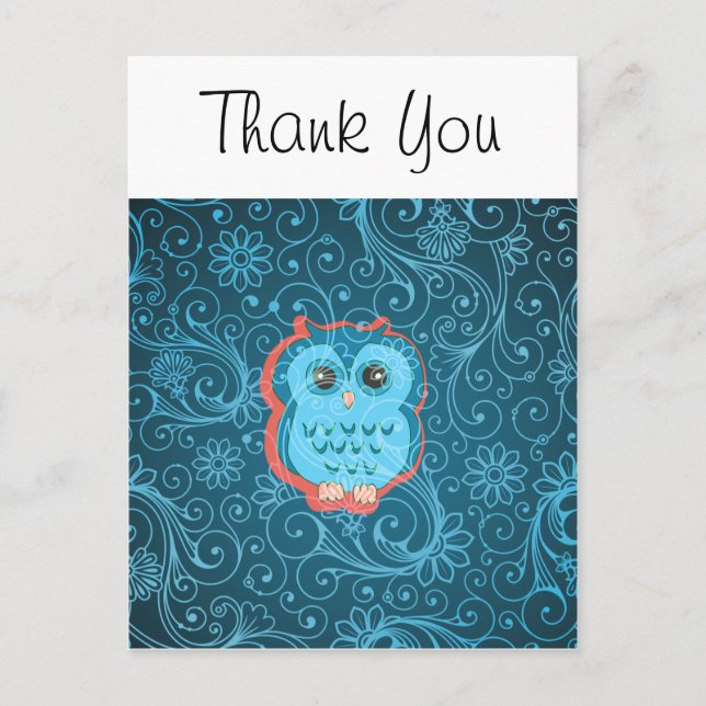 Bra Cute Coola Girly Retro Blommigt Mode Vykort (Framsida)