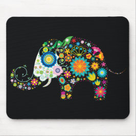 Bra Cute Flower Elephant Blommigt Mode Musmatta