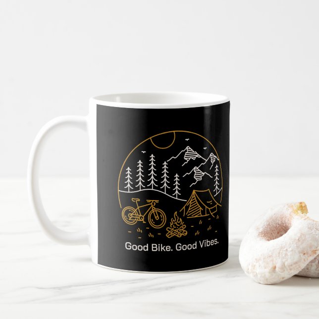 Bra cykel bra vibbar kaffemugg (Med munk)