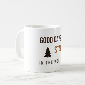 Bra dagar börjar i skogen Skogsentusiast Tvåton Kaffemugg