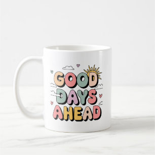 Bra Dagar framöver - Cute Retro Positive Kaffemugg