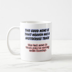 Bra Dåliga Nyheter Himmel Dirt Bike Motocross Mugg
