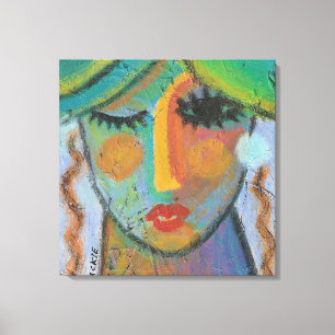 Bra Day Abstrakt Akrylmålning på OSB Canvastryck