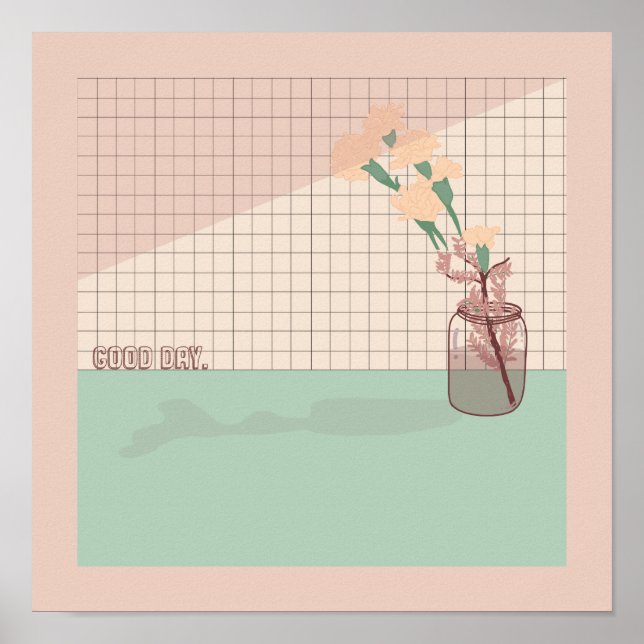 "Bra Day" Aesthetic Pastel Färg Poster (Framsidan)