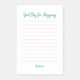 Bra Day for Shopping Post-it Block