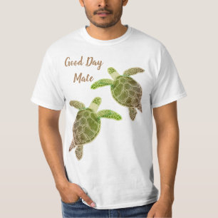 Bra Day Mate Sea Turtle Grönt T Shirt