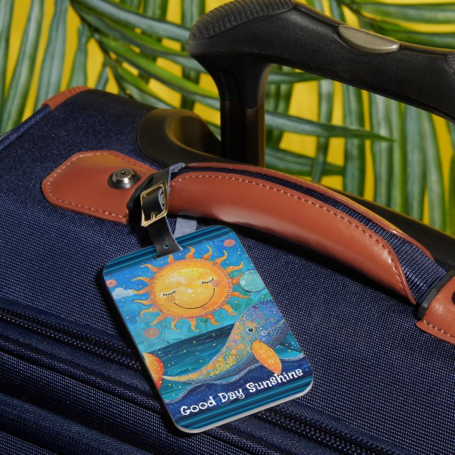 Bra Day Sunshine Luggage Tag Bagagebricka (Framsida Insitu 1)