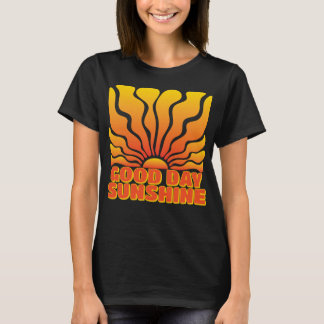 Bra Day Sunshine: Retro Sunburst Design T Shirt