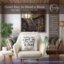 Bra Day to Read a Bok Dekorativ kudde