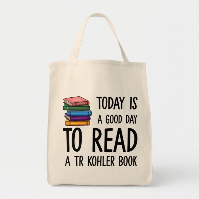 Bra Day to Read TR Kohler Bok Tote Bag Tygkasse (Framsidan)