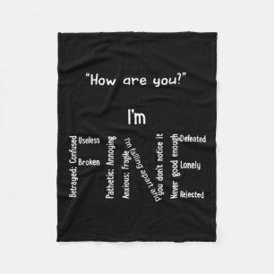 Bra Depression Mental Health Awareness Fleecefilt