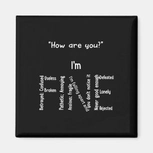 Bra Depression Mental Health Awareness Magnet