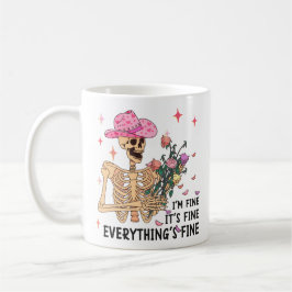 Bra Det är Bra Anxious Skeleton Valentine Mugg