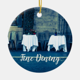 Bra Dining Restaurang for Food Älskare and Gourmet Julgransprydnad Keramik