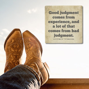 Bra Dom Cowboy Wisdom Sydliga bud Stenunderlägg
