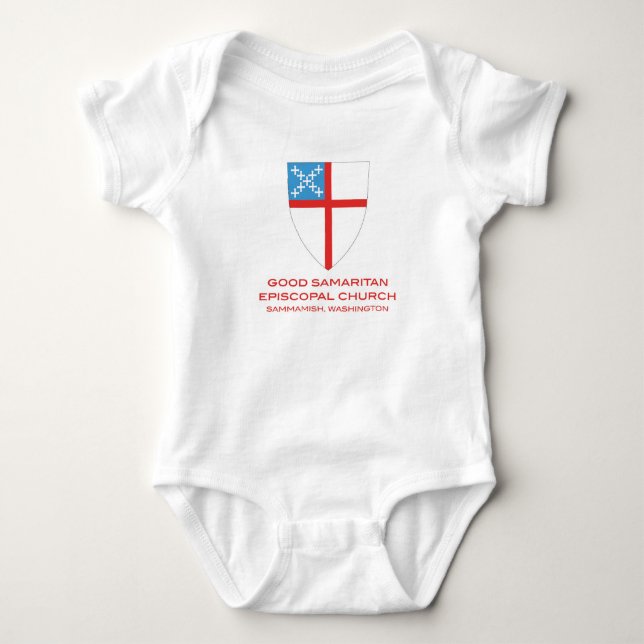 Bra dräkt för Sam episkopalkyrkanSammamish baby Tee Shirt (Framsida)