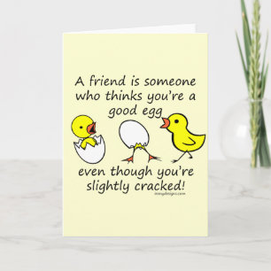 Bra Egg Funny Best Friend Selling Kort