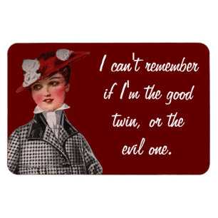 Bra eller ondska Twin Magnet