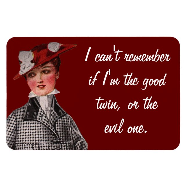 Bra eller ondska Twin Magnet (Horisontell)