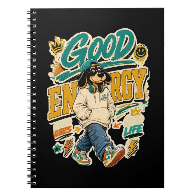 Bra Energi Positiva Vibrationer Anteckningsbok (Framsidan)