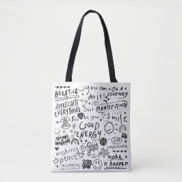 BRA ENERGY AFFIRMATIONS TOTE BAG TYGKASSE