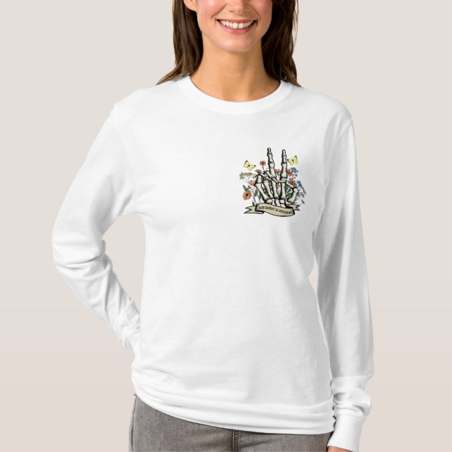 Bra Energy Skeleton Flower Tee (Framsida)
