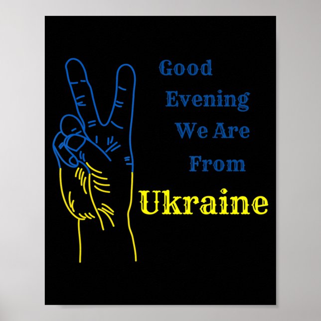 Bra Evening är vi från Ukraina Poster (Framsidan)