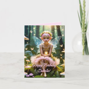 BRA FAIRY ÖNSKEMÅL BIRTHDAY-KORT TACK KORT