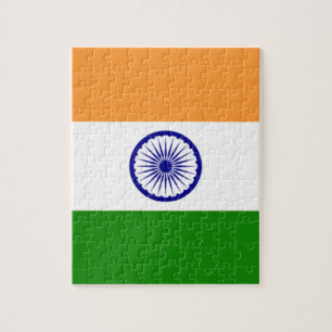 Bra färg Indiska flagga "Tiranga" Pussel