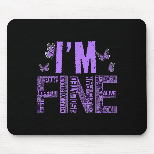 Bra Fibromyalgia Warrior Fibro Awareness Purp Musmatta (Framsidan)