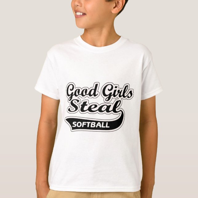 Bra flickastöld (svarten) tee shirt (Framsida)