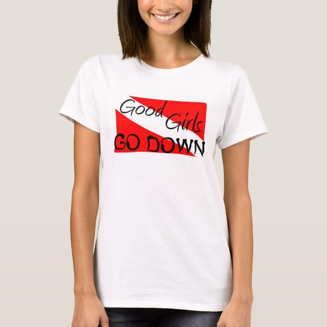 Bra flickor går besegrar tee shirt (Framsida)