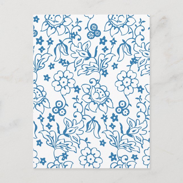 Bra Flower Coola Cute Girly Retro-Blommigt Vykort (Framsida)