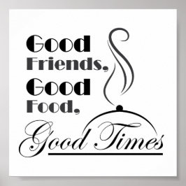 Bra Food, Bra Friends, Bra Times-design Poster