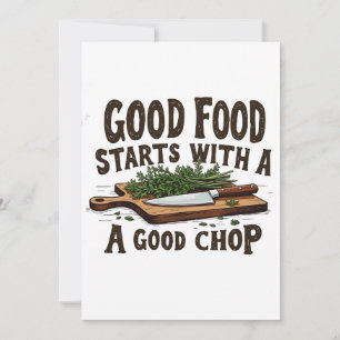 Bra Food Startar med Bra Chop fKitchen Chef Inbjudningar