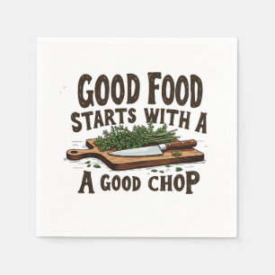 Bra Food Startar med Bra Chop fKitchen Chef Pappersservett