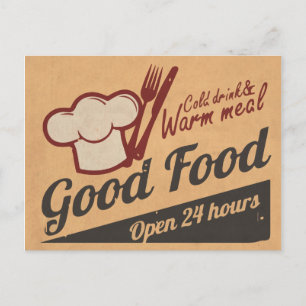 Bra Food Vykort