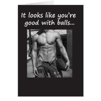 Bra Footballer Hälsningskort