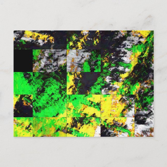 Bra för Abstrakt av  för Gult av instängningsbar G Vykort (Framsida)