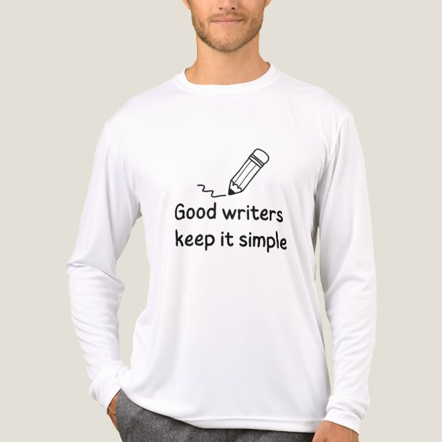 Bra författare behållor det enkelt t shirt (Framsida)