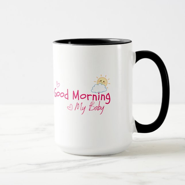 Bra förmiddag mitt baby, om morgonte mugg (Höger)