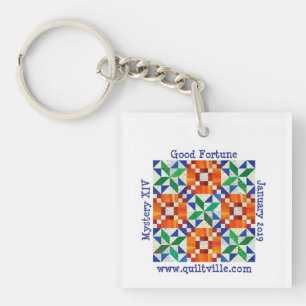 Bra förmögenhetdubbla sid keychain