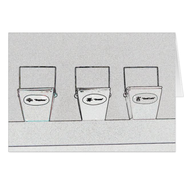 Bra förmögenheter hälsningskort (Framsidan Horizontal)