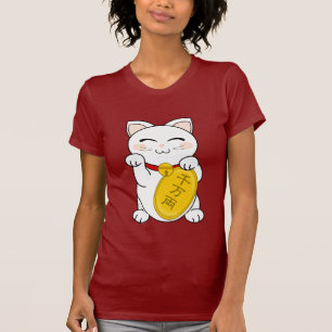 Bra förmögenhetkatt - Maneki Neko Tee Shirt