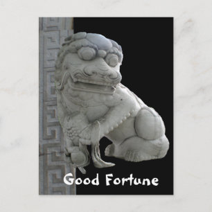 Bra Fortune Foo Hund Vykort