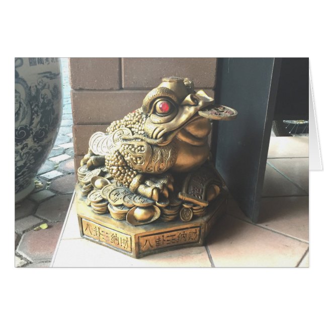Bra Fortune Frog, Chiang Mai Hälsningskort (Framsidan Horizontal)