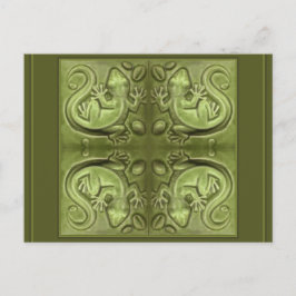 Bra Fortune Lizard Tiles Vykort