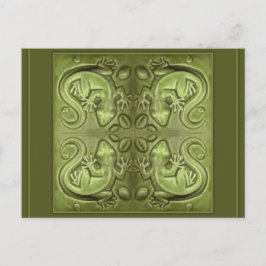 Bra Fortune Lizard Tiles Vykort
